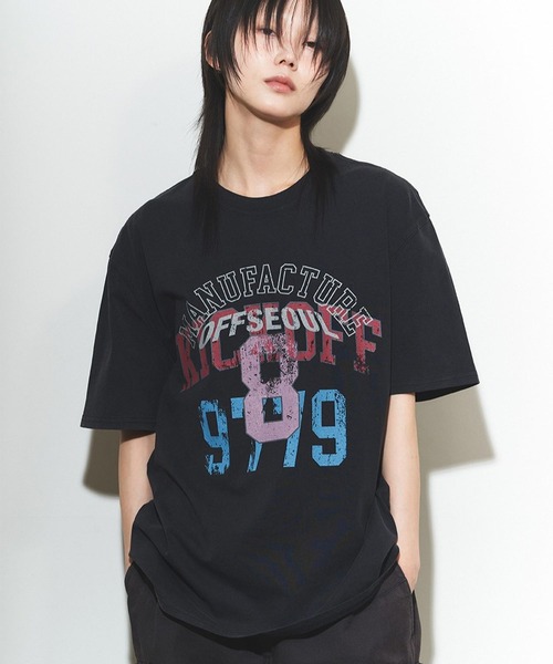 ◆24SS NASTYKICK Kinsum Logo Tシャツ2枚セット/7色◆ セール】【UNISEX】NASTYKICK／オフピグメントT（Tシャツ