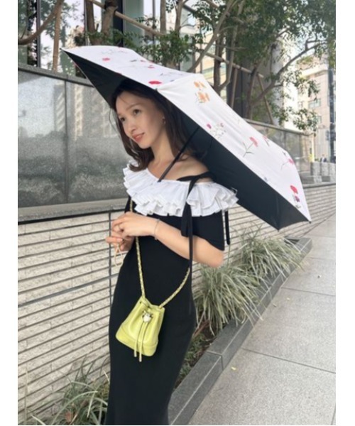 【SNIDEL×PROTECT U】コラボレーション 日傘 リボン柄 スナイデル SNIDEL×PROTECT U】コラボレーション日傘(折りたたみ傘