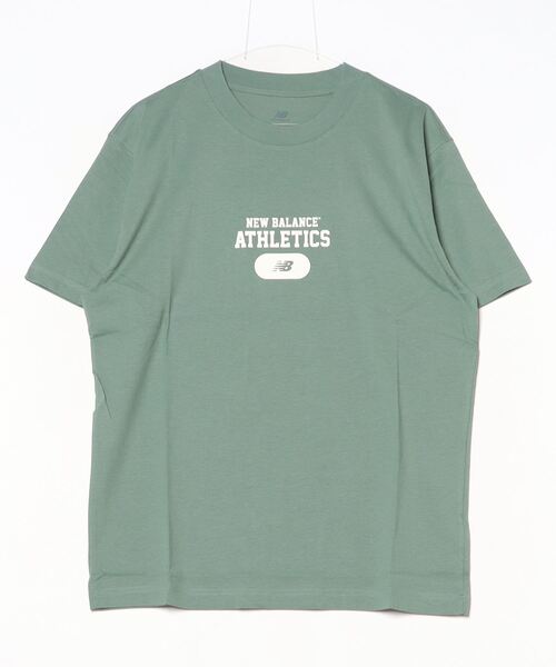 NEW BALANCE(ニューバランス)の「ニューバランス New Balance グラフィックショートスリーブTシャツ_Heritage(Tシャツ/カットソー・メンズ・グレー/アーミー/オレンジ・S/M/L/LL)」の2枚目の写真