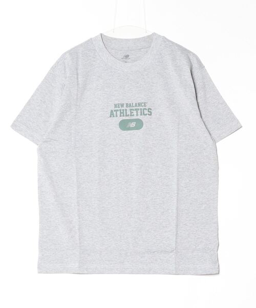 NEW BALANCE(ニューバランス)の「ニューバランス New Balance グラフィックショートスリーブTシャツ_Heritage(Tシャツ/カットソー・メンズ・グレー/アーミー/オレンジ・S/M/L/LL)」の1枚目の写真