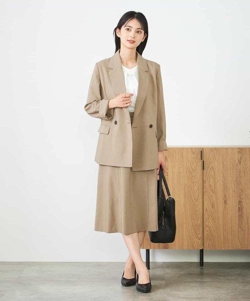 a.v.v（アーヴェヴェ）の「【洗える/イージーケア/UVカット/接触冷感/吸水速乾】サマーストレッチフレアスカート（スカート・レディース・ライトグレー/ネイビー/ベージュ・40/38/42/36/34）」の13枚目の写真