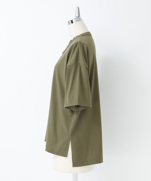 kOhAKU（コハク）の「【機能素材】『ラウンドカッティングカットソー』（Tシャツ/カットソー・レディース・カーキ/ブラック・1/2）」の20枚目の写真