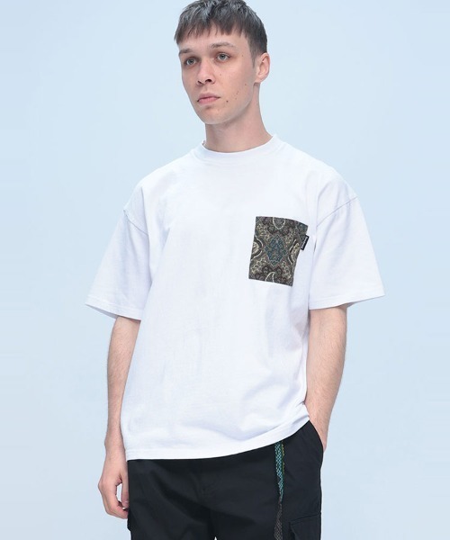 Goodwear(グッドウェア)の「Goodwear 異素材ポケット クルーネック 半袖 Tシャツ BIG TEE(Tシャツ/カットソー・メンズ・A/B/ブラック/ネイビー・LL/M/L)」の4枚目の写真