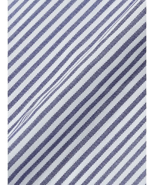 Perfect Suit FActory(パーフェクトスーツファクトリー)の「【形態安定】半袖ワイシャツ【クラシコ】カッタウェイ ストライプ グレー/ネイビー(ビジネスシャツ・メンズ・グレー/ネイビー・S/3L/L/M/LL)」の5枚目の写真