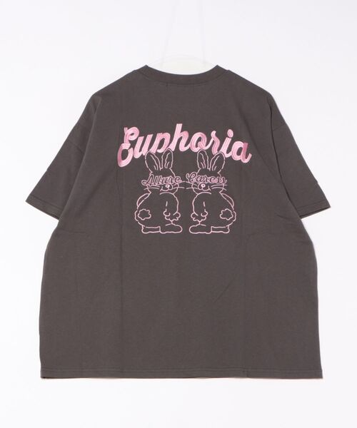 Another Branch olive des olive（アナザーブランチオリーブデオリーブ）の「プリプリうさぎBIGT（Tシャツ/カットソー・レディース・スミクロ/オートミール/オフホワイト/サックスブルー・FREE）」の5枚目の写真