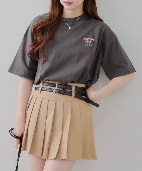 Another Branch olive des olive（アナザーブランチオリーブデオリーブ）の「プリプリうさぎBIGT（Tシャツ/カットソー・レディース・スミクロ/オートミール/オフホワイト/サックスブルー・FREE）」の3枚目の写真