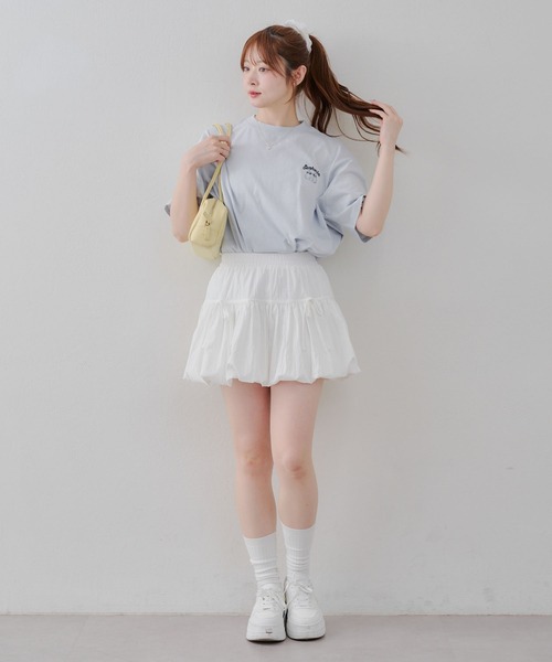 Another Branch olive des olive（アナザーブランチオリーブデオリーブ）の「プリプリうさぎBIGT（Tシャツ/カットソー・レディース・スミクロ/オートミール/オフホワイト/サックスブルー・FREE）」の18枚目の写真