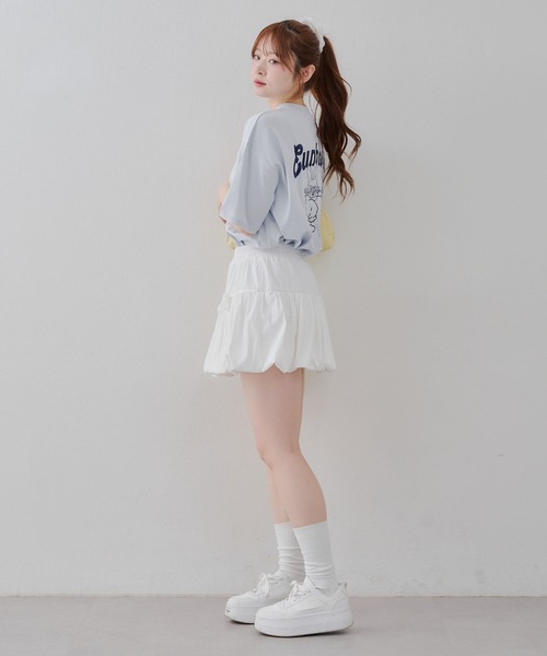 Another Branch olive des olive（アナザーブランチオリーブデオリーブ）の「プリプリうさぎBIGT（Tシャツ/カットソー・レディース・スミクロ/オートミール/オフホワイト/サックスブルー・FREE）」の13枚目の写真