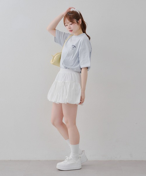 Another Branch olive des olive（アナザーブランチオリーブデオリーブ）の「プリプリうさぎBIGT（Tシャツ/カットソー・レディース・スミクロ/オートミール/オフホワイト/サックスブルー・FREE）」の15枚目の写真