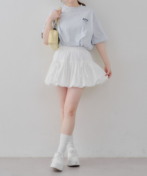 Another Branch olive des olive（アナザーブランチオリーブデオリーブ）の「プリプリうさぎBIGT（Tシャツ/カットソー・レディース・スミクロ/オートミール/オフホワイト/サックスブルー・FREE）」の14枚目の写真