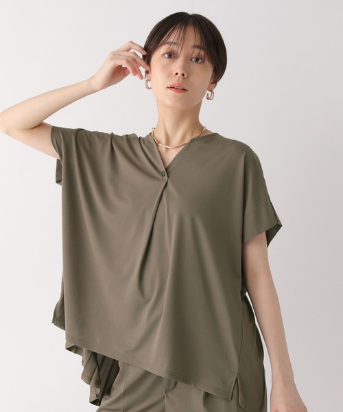 Elura（エルーラ）の「サマーイージーケアプリーツプルオーバー/450753（Tシャツ/カットソー・レディース・ホワイト/ブラック/カーキ・MEDIUM/LARGE）」の16枚目の写真