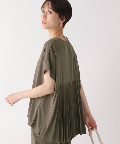 Elura（エルーラ）の「サマーイージーケアプリーツプルオーバー/450753（Tシャツ/カットソー・レディース・ホワイト/ブラック/カーキ・MEDIUM/LARGE）」の14枚目の写真