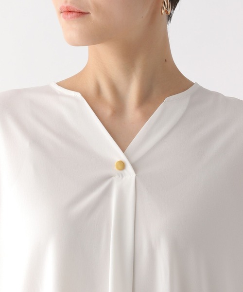 Elura（エルーラ）の「サマーイージーケアプリーツプルオーバー/450753（Tシャツ/カットソー・レディース・ホワイト/ブラック/カーキ・MEDIUM/LARGE）」の10枚目の写真