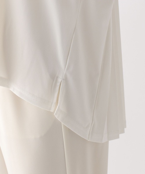 Elura（エルーラ）の「サマーイージーケアプリーツプルオーバー/450753（Tシャツ/カットソー・レディース・ホワイト/ブラック/カーキ・MEDIUM/LARGE）」の8枚目の写真