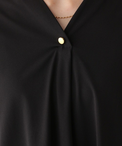 Elura（エルーラ）の「サマーイージーケアプリーツプルオーバー/450753（Tシャツ/カットソー・レディース・ホワイト/ブラック/カーキ・MEDIUM/LARGE）」の5枚目の写真