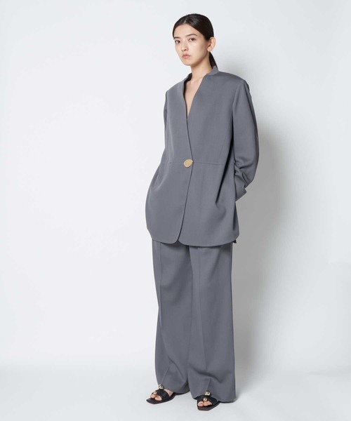 HARUNOBUMURATA/ハルノブムラタ】HARU/ノーカラーウールテーラード