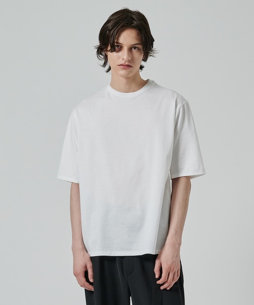 markaware(マーカウェア)の「別注 CREW NECK TEE(Tシャツ/カットソー・メンズ・ホワイト/ダークグレー/ブラック/ピンク・1/2)」の2枚目の写真