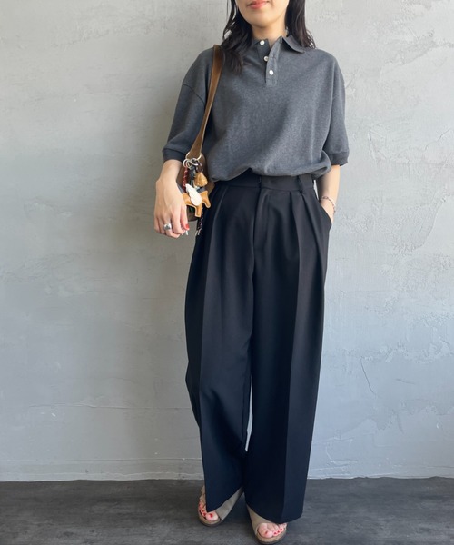 THE SHINZONE シンゾーン ワイド ポロシャツ 楽天市場】SHINZONE(シンゾーン) ワイドポロシャツ(25MMSCU09) : news