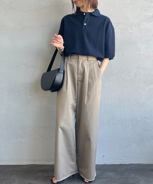 ほぼ未使用⭐︎シンゾーン⭐︎ワイドポロシャツ SHINZONE（シンゾーン） ワイド ポロシャツ 25MMSCU09 / 半袖