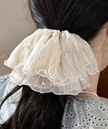 Per sist ence（パーシエンス）の「パール付きビッグシュシュ（シュシュ）」