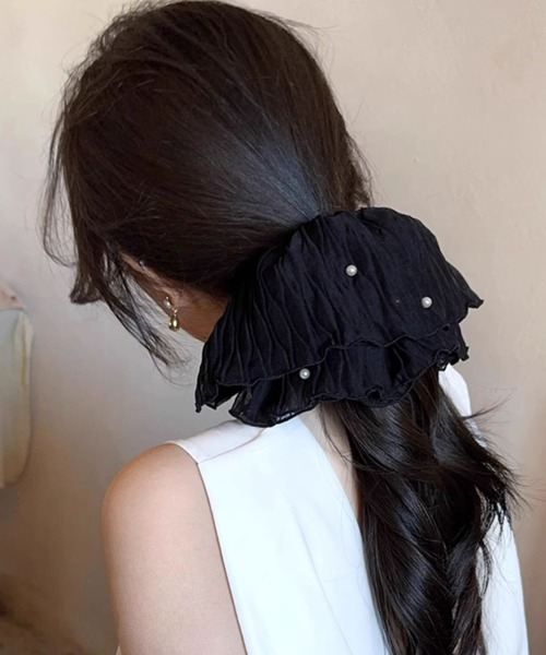 セール】パール付きビッグシュシュ（シュシュ）｜Per sist ence