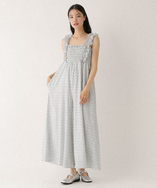 Heather(ヘザー)の「フリルショルダーオールインワン 497376(つなぎ/オールインワン・レディース・ブラック/グレー系その他/ホワイト系その他/グレー・S/M)」の5枚目の写真