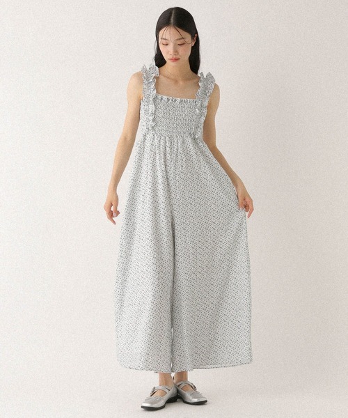 Heather(ヘザー)の「フリルショルダーオールインワン 497376(つなぎ/オールインワン・レディース・ブラック/グレー系その他/ホワイト系その他/グレー・S/M)」の7枚目の写真