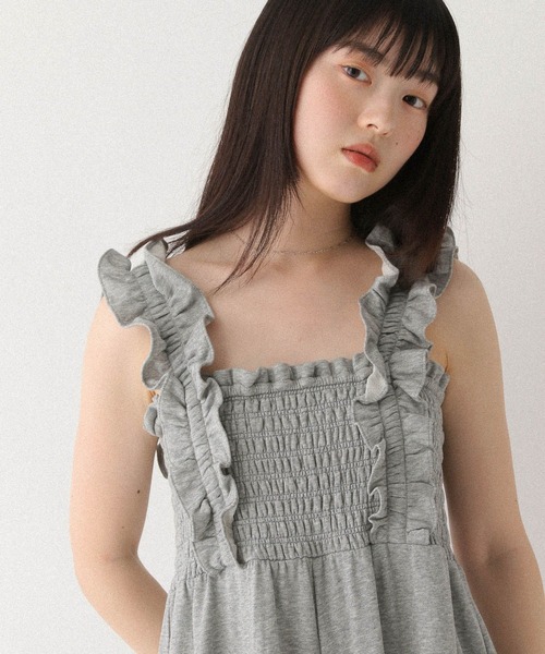 フリルワンショルダーオールインワン Heather オールインワン フリルショルダーオールインワン 497376