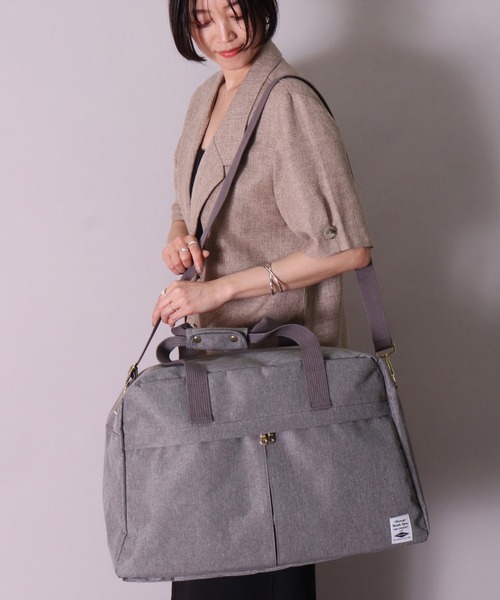 BAYBLO（ベイブロ）の「(LF)【LCC機内対応】5ポケット/39L 2WAY トラベル ボストンバッグ（ボストンバッグ・レディース・グレー/ブラック・ONE SIZE）」の3枚目の写真