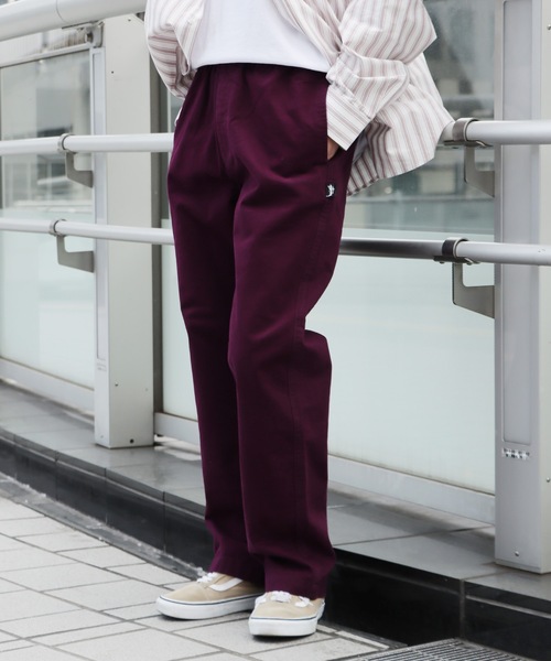 STUSSY(ステューシー)の「STUSSY/ステューシー BRUSHED BEACH PANT ビーチパンツ ワークパンツ(チノパンツ・メンズ・パープル・S)」の3枚目の写真