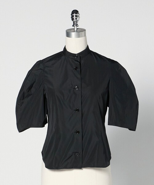セール】＜LOEFF＞グロッシー タフタ パフスリーブ ブラウス