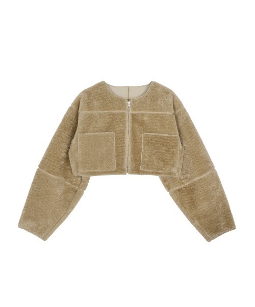 BOA COLLARLESS REVERSIBLE SHORT JACKET（ノーカラージャケット