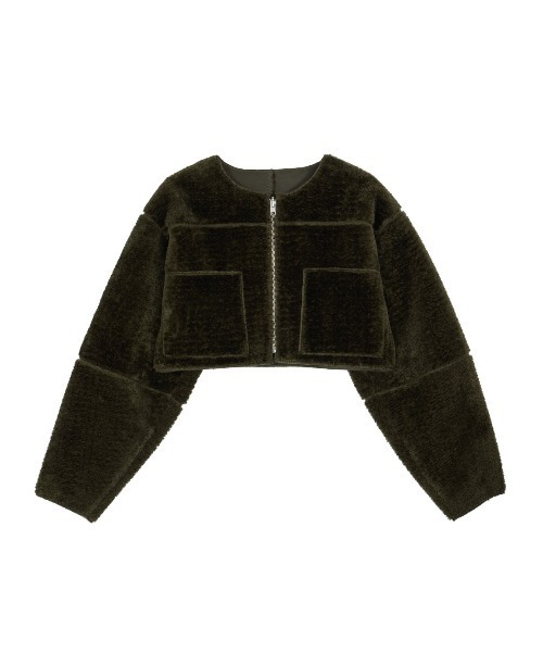 BOA COLLARLESS REVERSIBLE SHORT JACKET（ノーカラージャケット