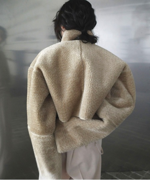 BOA COLLARLESS REVERSIBLE SHORT JACKET（ノーカラージャケット