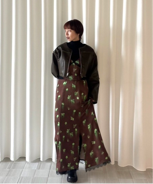 BOA COLLARLESS REVERSIBLE SHORT JACKET（ノーカラージャケット