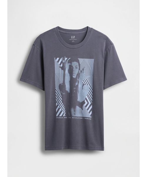 GAP(ギャップ)の「●プリンス&ザ・レボリューション リラックス グラフィックTシャツ/ PRINCE(Tシャツ/カットソー・メンズ・ネイビー・L/XL/XS/S/M)」の10枚目の写真