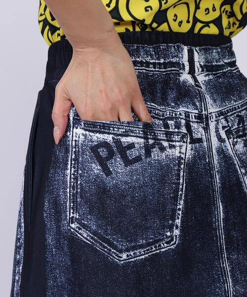 パーリーゲイツ パネルプリントセットアップ（デニム柄） 超美品