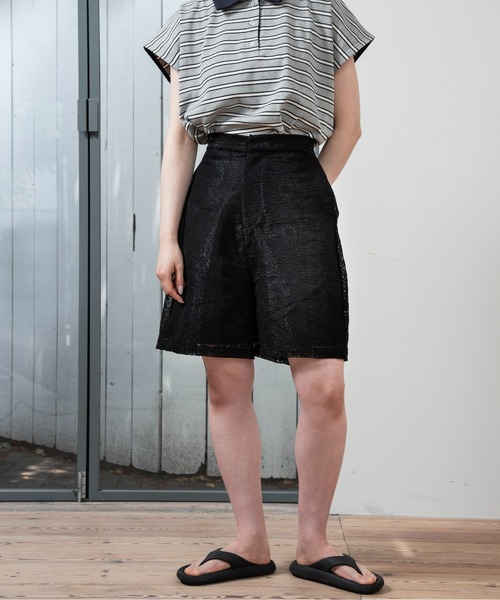 セール】lace sheer short pants / レースシアーショートパンツ