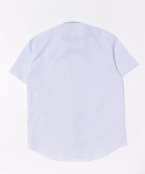 TOKYO SHIRTS（トウキョウシャツ）の「【超形態安定】 形態安定ノンアイロン ボタンダウン 半袖ビジネスワイシャツ（大きいサイズ）（ビジネスシャツ・メンズ・パープル・首回り47cm/首回り45cm）」の7枚目の写真