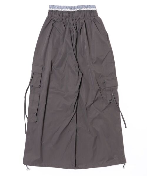 Judin(ジュディン)の「Double waist cargo pants【JD】(カーゴパンツ・レディース・ベージュ/グレー・FREE)」の4枚目の写真