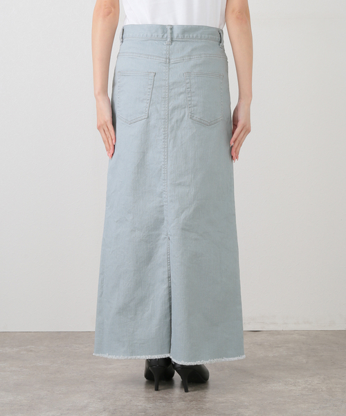 Munich(ミューニック)の「【洗える】Munich/ミューニック デニムスカート(デニムスカート・レディース・ピンク/サックスブルー・FREE)」の6枚目の写真