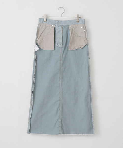 Munich(ミューニック)の「【洗える】Munich/ミューニック デニムスカート(デニムスカート・レディース・ピンク/サックスブルー・FREE)」の15枚目の写真