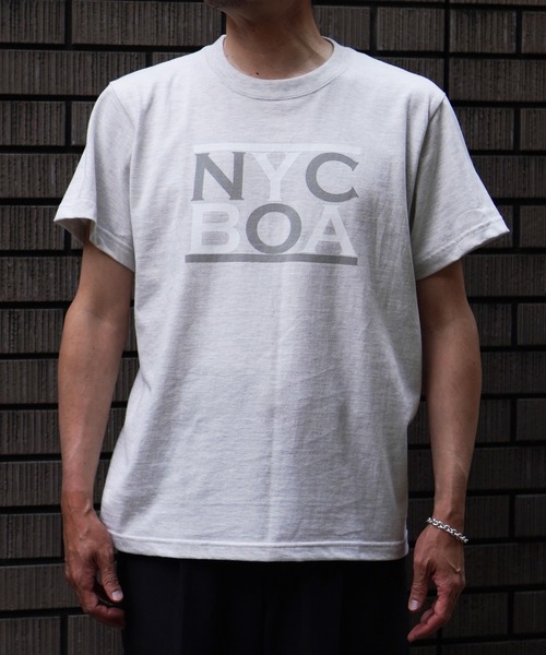 BROOKLYN OVERALL(ブルックリンオーバーオール)の「NYCプリントTシャツ(Tシャツ/カットソー・メンズ・オートミール/チャコールグレー・MEDIUM/LARGE/SMALL)」の2枚目の写真