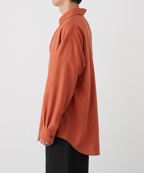 B.C STOCK(ベーセーストック)の「【Deux Allures/ドゥ アリュール】リヨセルスキッパーシャツ(シャツ/ブラウス・メンズ・チャコールグレー/オレンジ・FREE)」の13枚目の写真