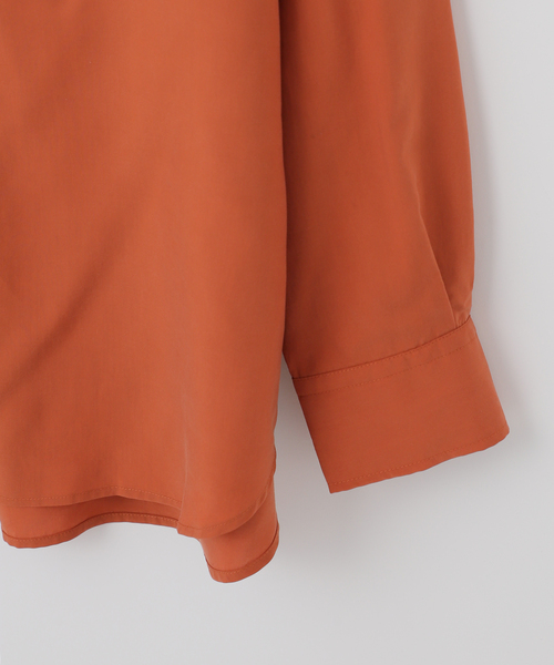 B.C STOCK(ベーセーストック)の「【Deux Allures/ドゥ アリュール】リヨセルスキッパーシャツ(シャツ/ブラウス・メンズ・チャコールグレー/オレンジ・FREE)」の19枚目の写真