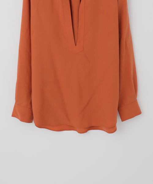 B.C STOCK(ベーセーストック)の「【Deux Allures/ドゥ アリュール】リヨセルスキッパーシャツ(シャツ/ブラウス・メンズ・チャコールグレー/オレンジ・FREE)」の21枚目の写真