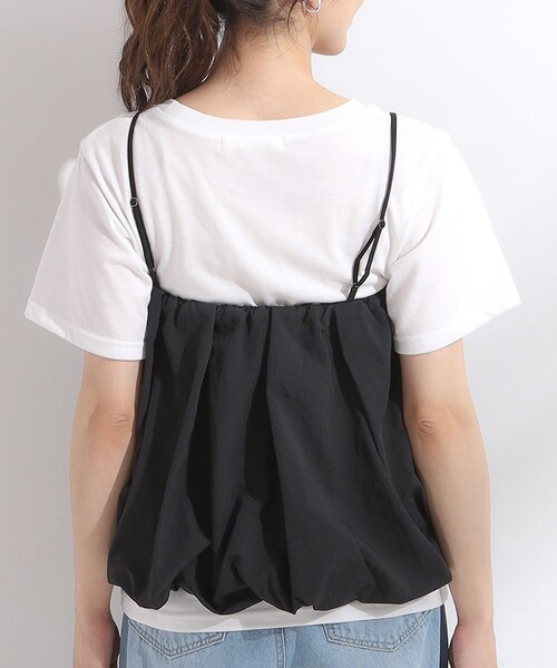 Cutie Blonde（キューティーブロンド）の「【S-LL/2点セット】バルーンキャミ+Tシャツセット（その他トップス・レディース・ホワイト/ブラック・01/02/03/04）」の14枚目の写真