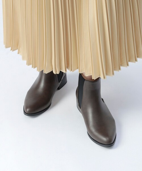 BEAMS HEART(ビームスハート)の「フェイクレザー サイドゴアブーツ(22.5~24.5cm)(ブーツ・レディース・ブラウン/ブラック・SMALL/MEDIUM/LARGE)」の1枚目の写真