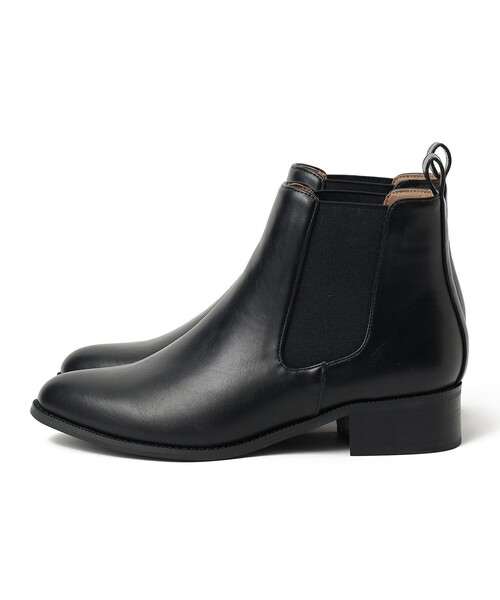BEAMS HEART(ビームスハート)の「フェイクレザー サイドゴアブーツ(22.5~24.5cm)(ブーツ・レディース・ブラウン/ブラック・SMALL/MEDIUM/LARGE)」の7枚目の写真
