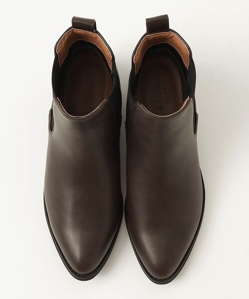 BEAMS HEART(ビームスハート)の「フェイクレザー サイドゴアブーツ(22.5~24.5cm)(ブーツ・レディース・ブラウン/ブラック・SMALL/MEDIUM/LARGE)」の4枚目の写真